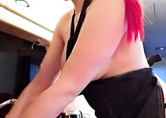 Sofia cortez striptease and solo masturbation show