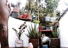 Palace breezy toying with her bootie in the viewpoint of her mansion MEDELLIN COLOMBIA