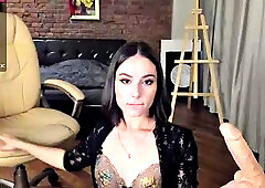 Chaturbate babe Michi Souffl sensualy sucking her dildo 07-22-2021