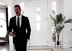 3some To Keep The Marriage Going (Str8 Politican And Lesbian Wife Screw Support Staff)