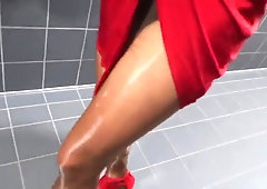 Jizz on the rest room for Ladys and then run spill to the truck