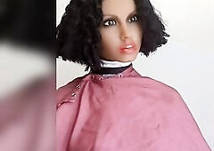 Tits just feel more excellent when rubbed though latex gloves. Marvelous Maria with short ebony hair sitting admirable and still showing the world how