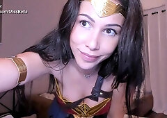 Bellabrookz Wonder Woman Asmr - Cosplay solo Asmr striptease