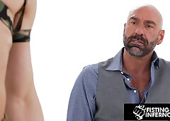 6-Crammed Stripper Blissfully Fisted By Bearded Otter