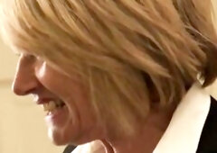 Breasty older brit subs previous to cuminmouth