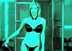 Blonde beauty flashing her fabulous big tits on webcam