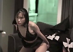 Sensual Oriental teen riding hard cock to her pleasure