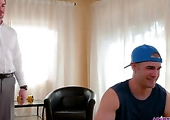 Straight alpha male anal fucks his best gay friend