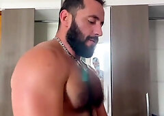 A mouthy alpha masculine in a domination vs. conformity storyline with 2 horny men.