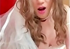 Wedding night of very horny tgirl Anna Rios