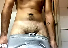 Charlietheboy in bathroom masturbation