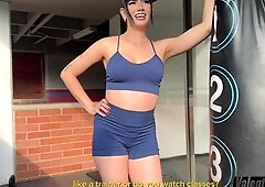 Anal Sex with a Charming Brunette hair I Met Working Out. Yenifer Chacon & Valentino Roca