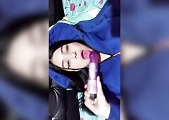 ????Nice-looking natural gal with large breasts takes it all – Vagina, Anal and Massive Spunk flow in Throat????