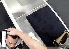 Shaved gay public sex with cumshot