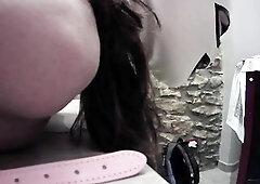 I fastened my wife on the table on hose and high heels and drilled her throat