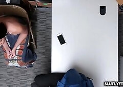 LP Officer screwing that shoplifters hairy pussy