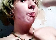 Tongue Piercing BJ Practice