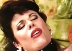 Insatiable and hot busty blonde cougar blows big white rod