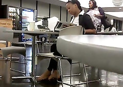 dark-hued cougar taking a break from work