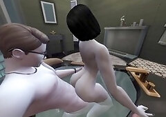 First-time hookup in the shower with Staarchanel