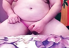 chunky sissy edging 3in penis