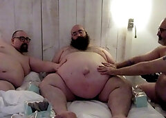 Writerhorny and Nanferplus71 enjoy a blissful morning feeding each other doughnuts in a chubby bear threesome