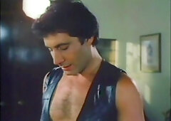 Robbery roleplay heats up into vintage group sex with Joey Silvera and John Leslie