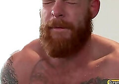 Jimmy takes Bennetts thick cock hard and deep