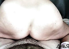 My stepmom sat butt on my wang