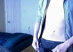 Horny male in crazy handjob gay porn scene