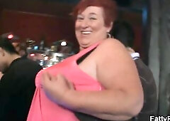 Massive melons big beautiful woman have pleasure in the bar