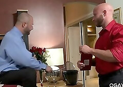 Muscular mature men having some gay fun