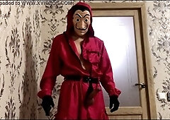 Worker from Paper House cums on face