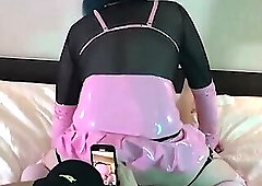 Fucking Sexy Sissy in Chastity - Compilation 8