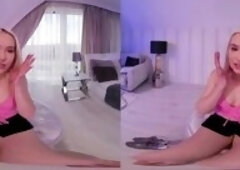 Blonde Teen Barbie Brill Has Very Bad Intentions With You VR Porn