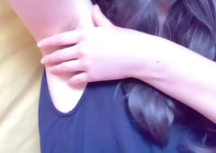 A Japanese Amateur In A Tank Top Just Strokes Her Armpit Hair [homemade]