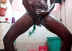 Steamy solo bath session with a sexy vibe