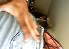 While my cheating husband is out, Angy Femdom gets filled up in the room