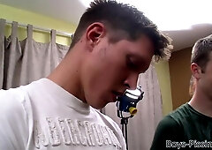 Tatted lad Chris Porter plowed and pissed on in fag gang