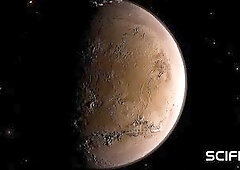 Hawt alien sex in a darksome cave with a sexually excited youthful blond