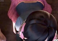 D.Va from Overwatch is sent to Bad Beauty Academy after ruining her test. Her strict mentor makes a decision the solely way to correct her is with a h