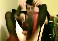 Ashley Valentine self deep-throating and frolicking with her caboose