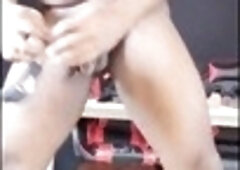Gay hairy ass, anal masturbation, sex toy