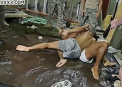 Real military training with deepthroat and anal fuck