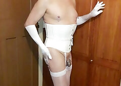 WHITE LINGERIE SISSY