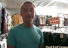 Twink Public Gay Fucking on the Flea Market