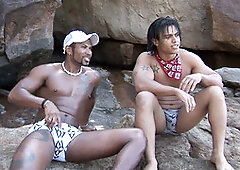 Portuguese, african beach, bareback sex