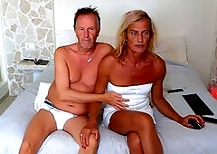 Gigi and Dave's steamy live sex show, a shemale and man duo in a hot POV session