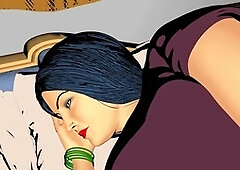 My friend's strict mom catches me jerking off in the bathroom