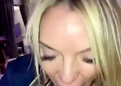 Escort helps an old man to cum